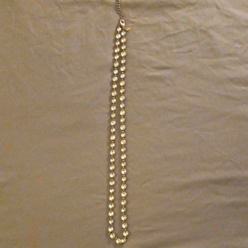 Chico's Classic White Beaded Necklace